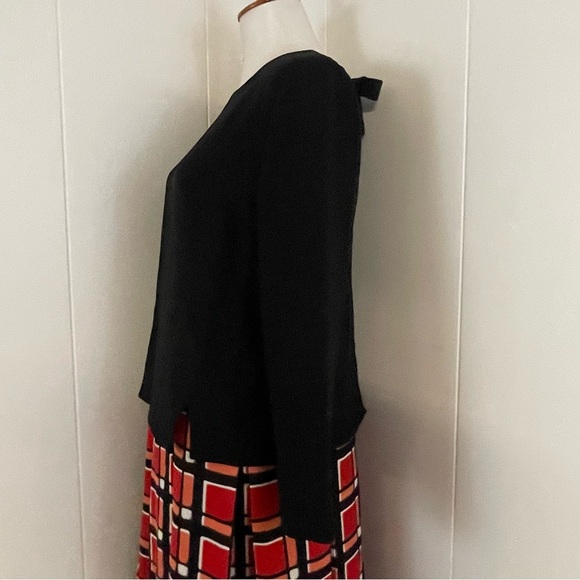 Marc Jacobs Toto Plaid Dress Women's XS Long Sleeve Crew Neck Tiered‎ - Picture 6 of 11